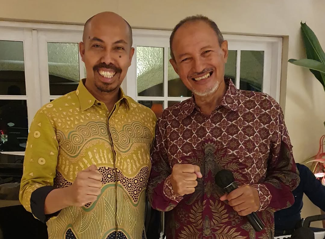 Pemeran sinetron Jin dan Jun, Fuad Baradja (kanan), dikabarkan meninggal dunia. (Foto/Instagram/@hermawan_s4putra)