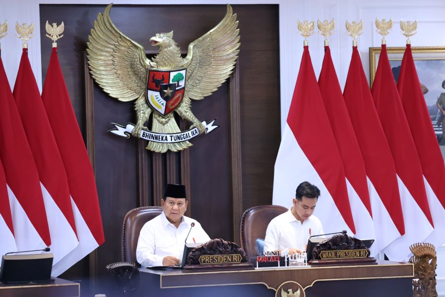 Presiden Prabowo Subianto, bersama Wakil Presiden Gibran Rakabuming Raka. (Foto/Setpres)