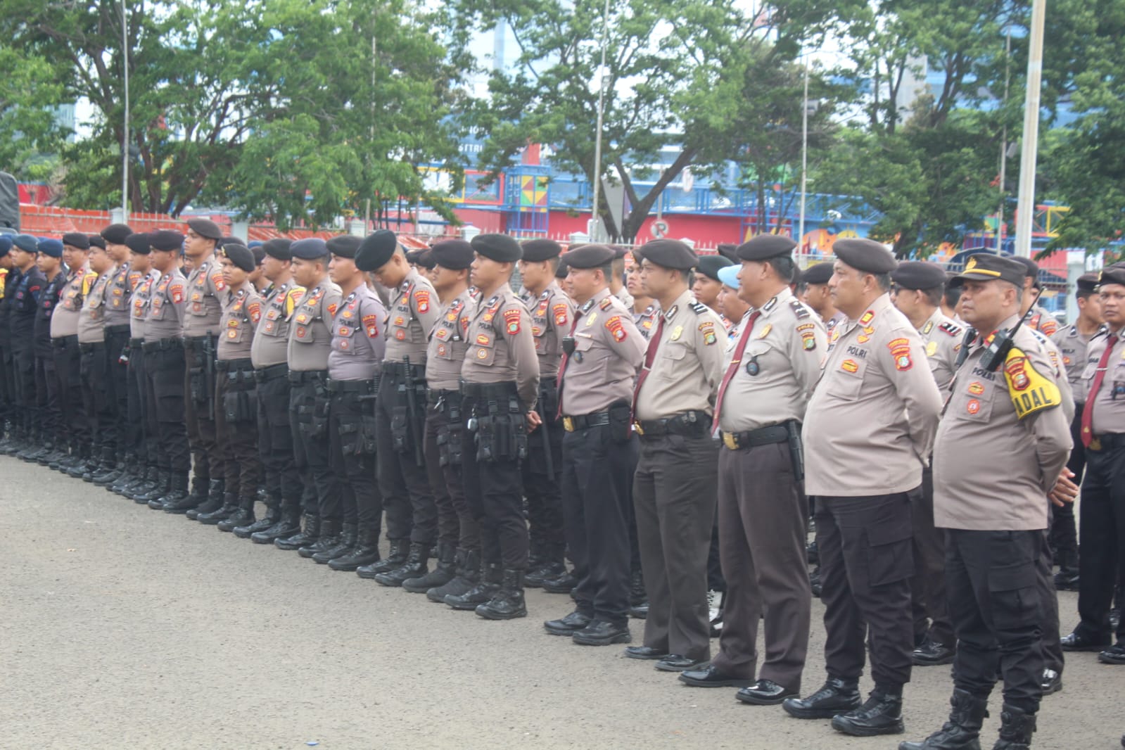 Ratusan polisi disiapkan untuk mengamankan pergelaran DWP 2024 di JIExpo Kemayoran. (Foto/Istimewa)