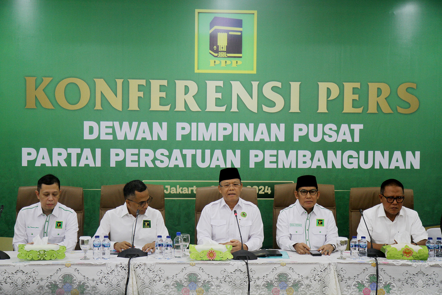 Suasana konferensi pers PPP beberapa waktu lalu. (BeritaNasional/Oke Atmaja)