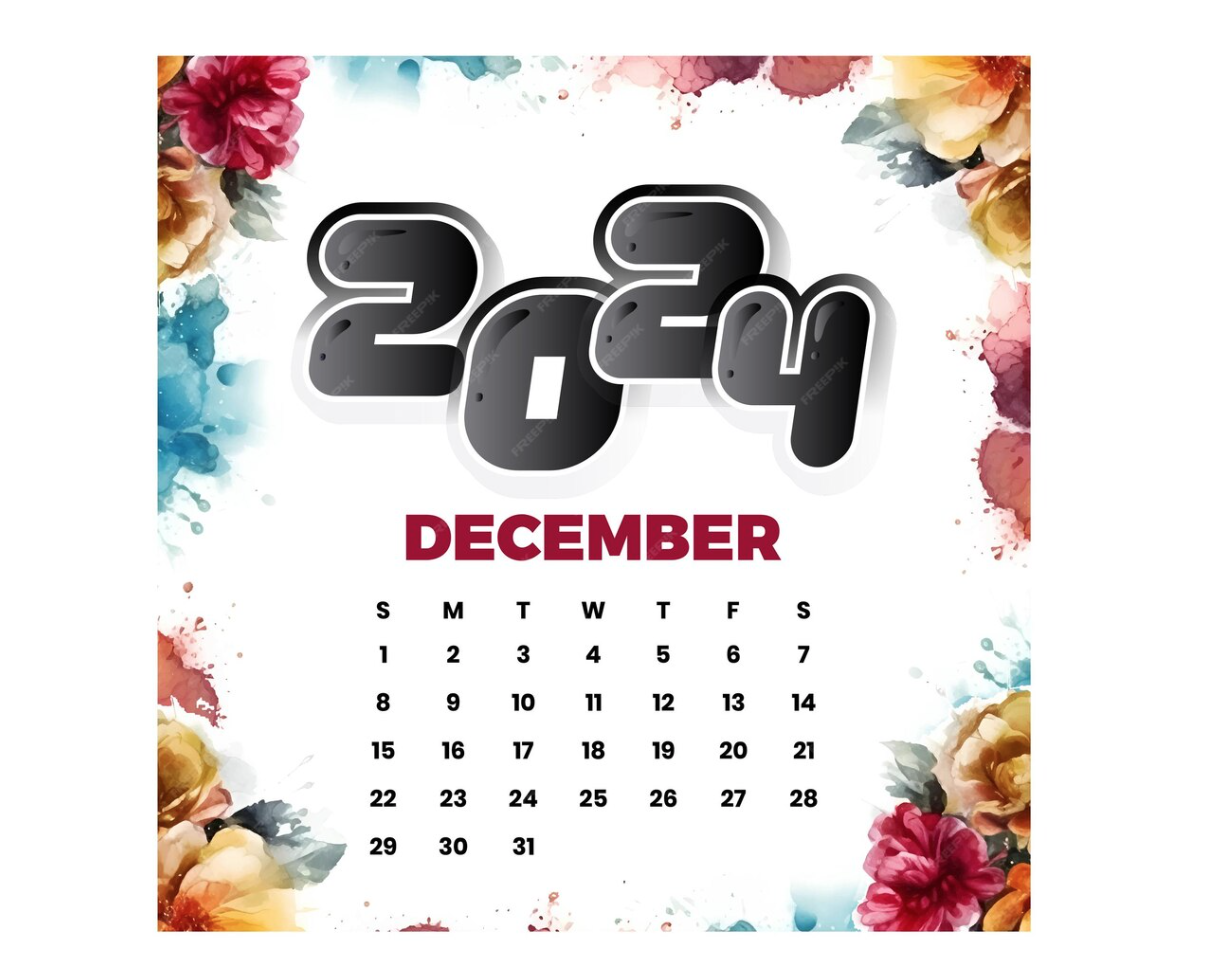 Ilustrasi kalender bulan Desember. (Foto/freepik).