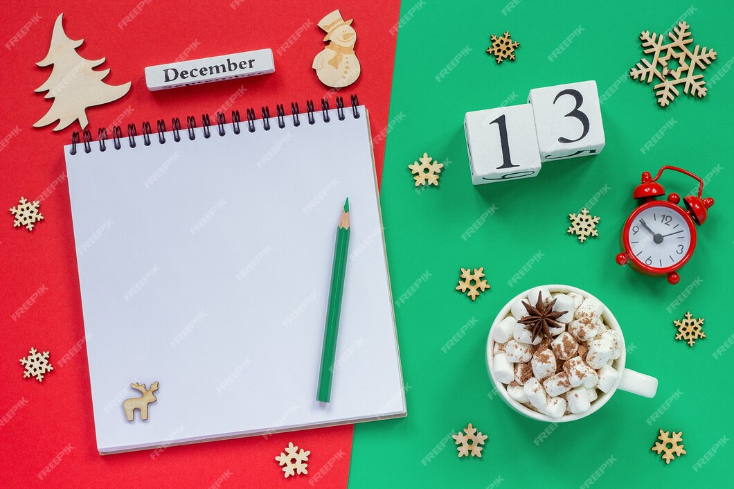 Ilustrasi kalender Desember. (Foto/Freepik)