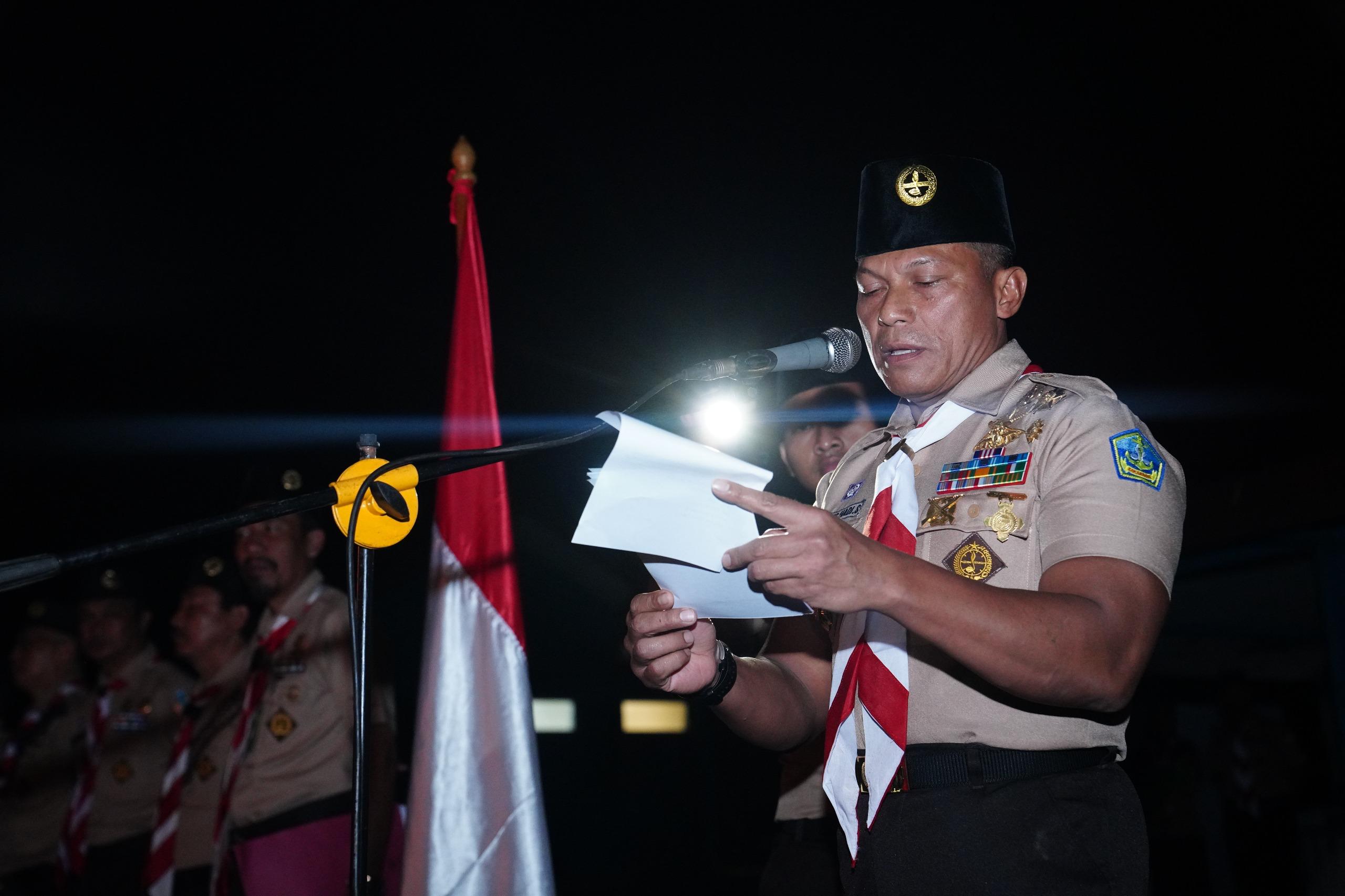 Waaster Panglima TNI Resmi Tutup Kursus Pembina Pramuka Mahir Tingkat Lanjutan Trisaka TNI. (Foto/Puspen TNI).