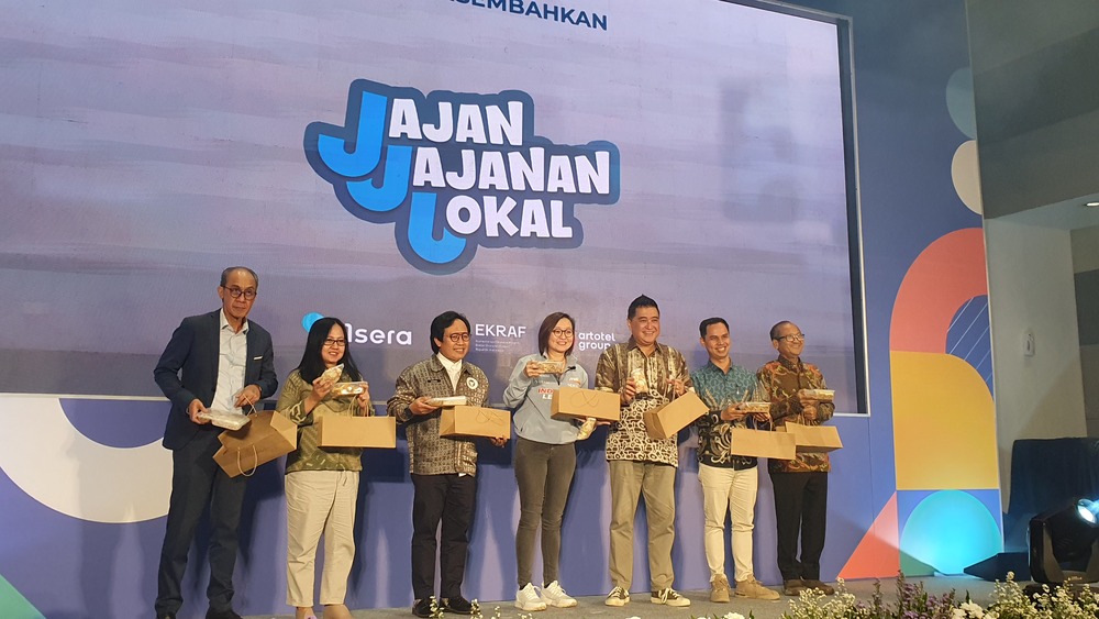 Aplikasi Jajan Jajanan Lokal resmi meluncur. (BeritaNasional/Bachtiarudin)