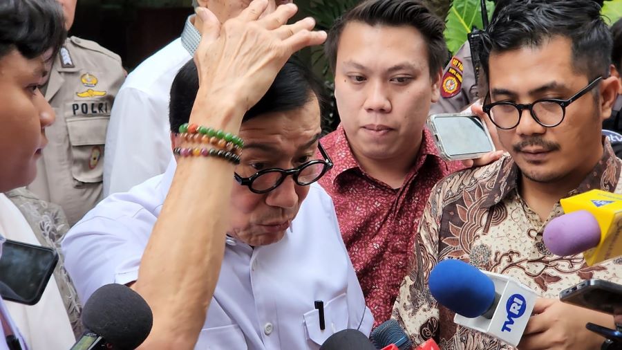 Mantan Menteri Hukum dan Hak Asasi Manusia, Yasonna Laoly. (BeritaNasional/Panji Septo)