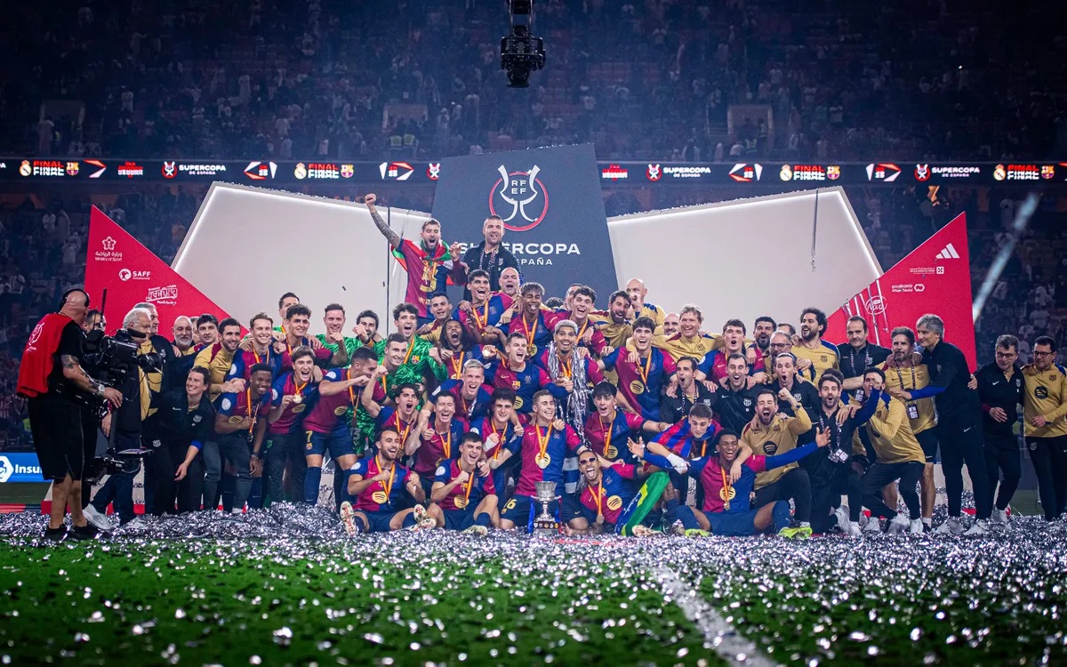 Barcelona Juara Piala Super Spanyol 2025. (Foto/Barcelona).