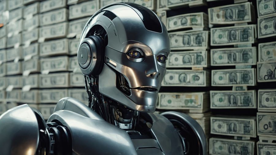 Ilustrasi robot trading. (Foto/Freepik)