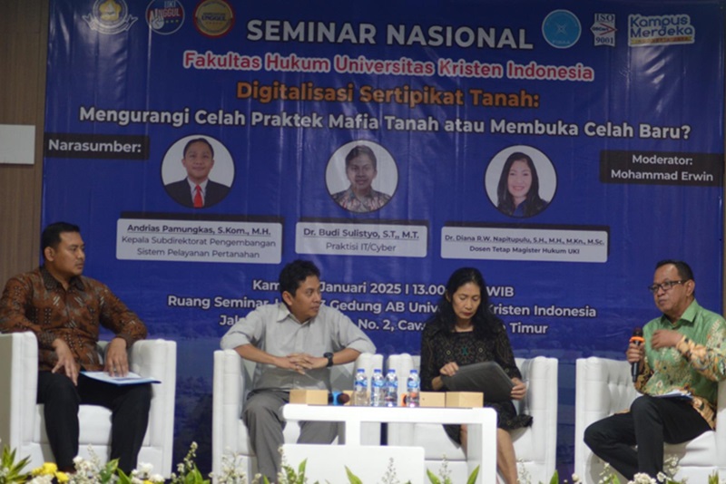 Seminar Nasional soal  Sertifikat Tanah (Foto/Istimewa)