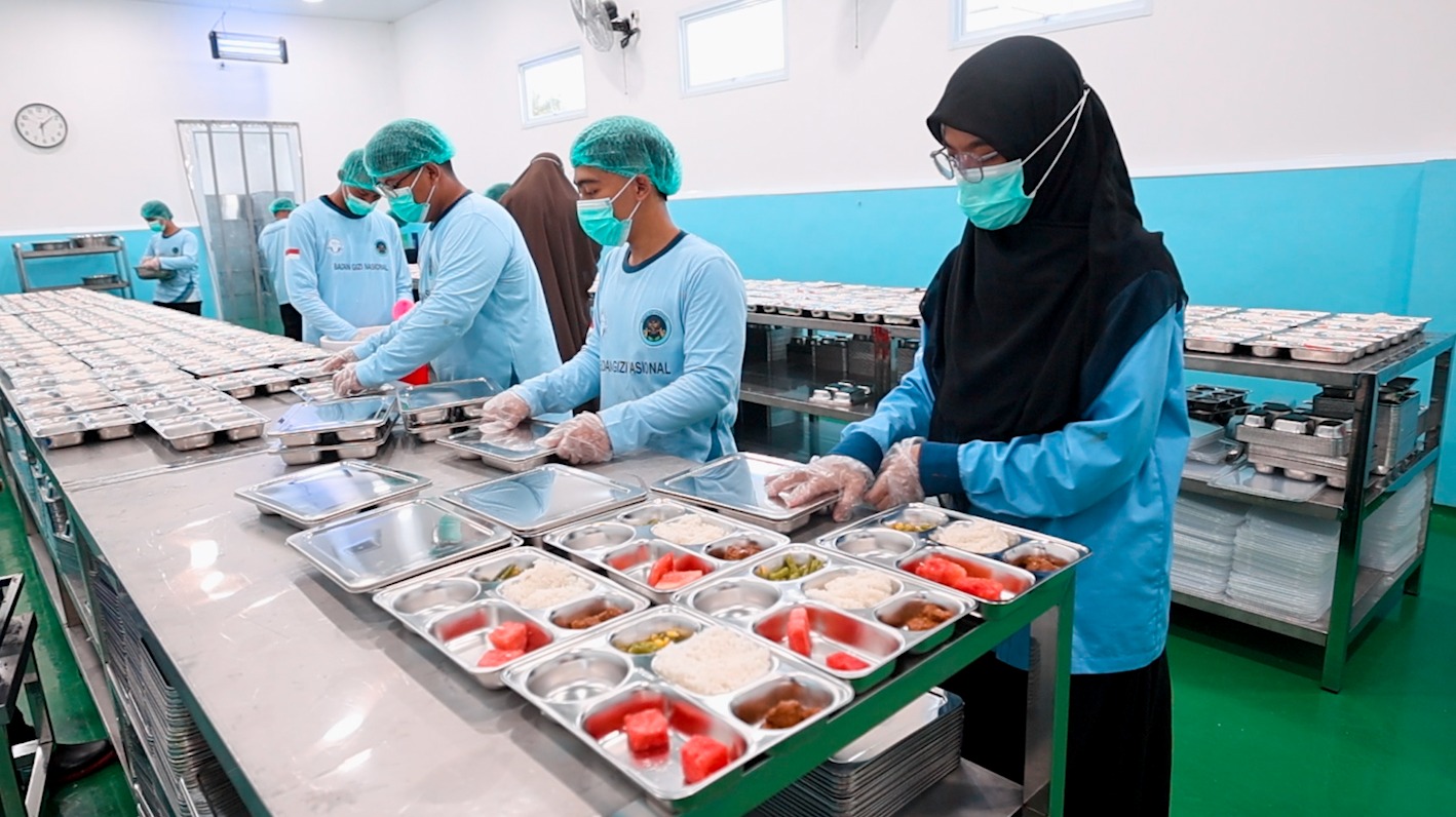 Pelaku kuliner  dalam program makan bergizi gratis di Boyolali,Jawa Tengah. (Foto/Doc. Tim Prabowo)