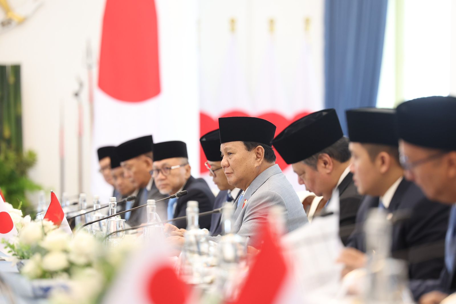 Presiden RI Prabowo Subianto menerima kunjungan Perdana Menteri Jepang Shigeru Ishiba. (Foto/Tim Prabowo).