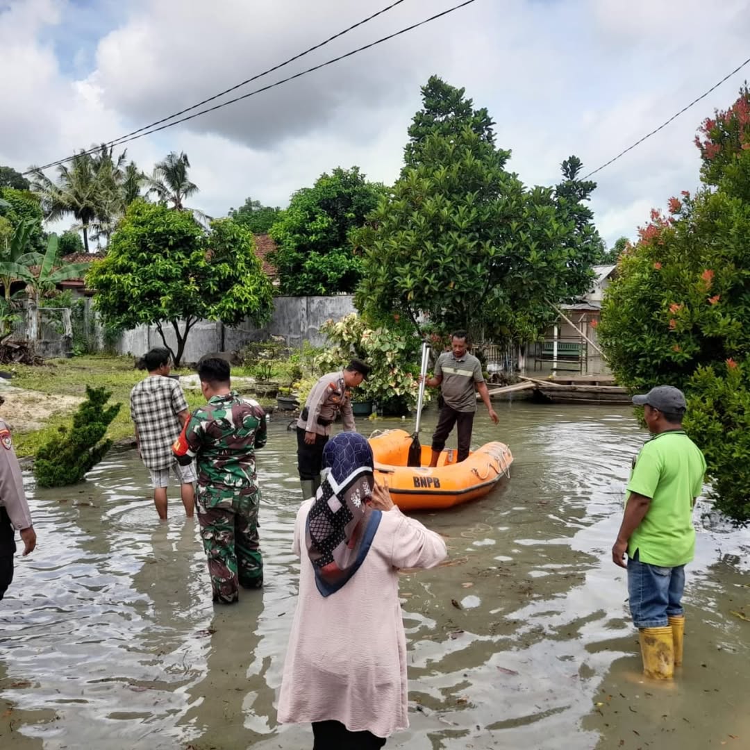 Banjir terjadi di Lampung. (Foto/Instagram/BPBD Lampung)