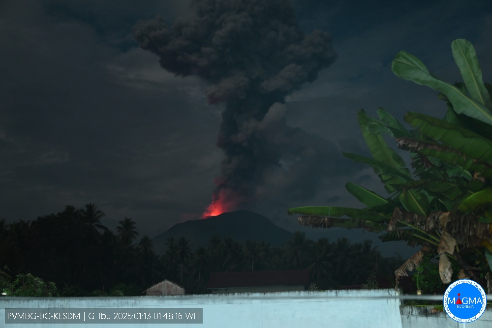 Gunung Ibu. (Foto/Magma ESDM)