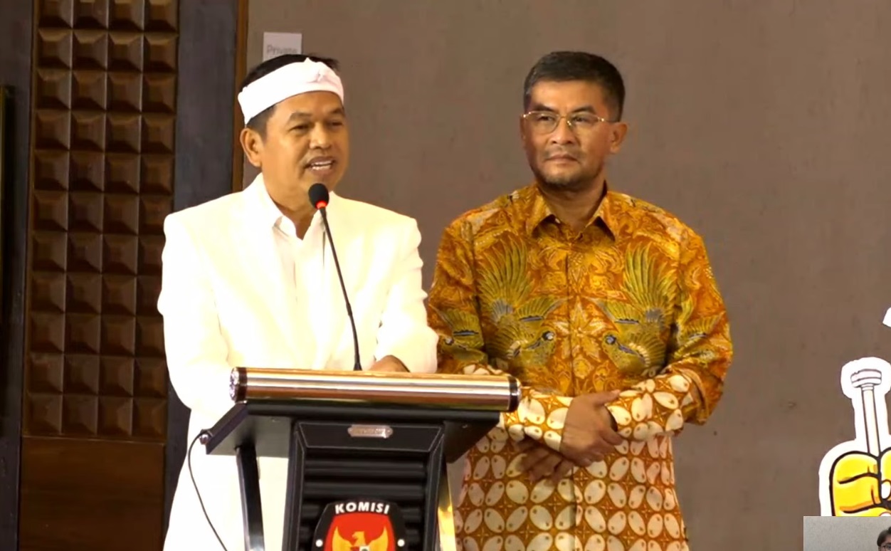 Dedi Mulyadi-Erwan Setiawan Ditetapkan Jadi Pemenang Pilgub Jawa Barat. (Foto/YouTube KPU Jawa Barat).