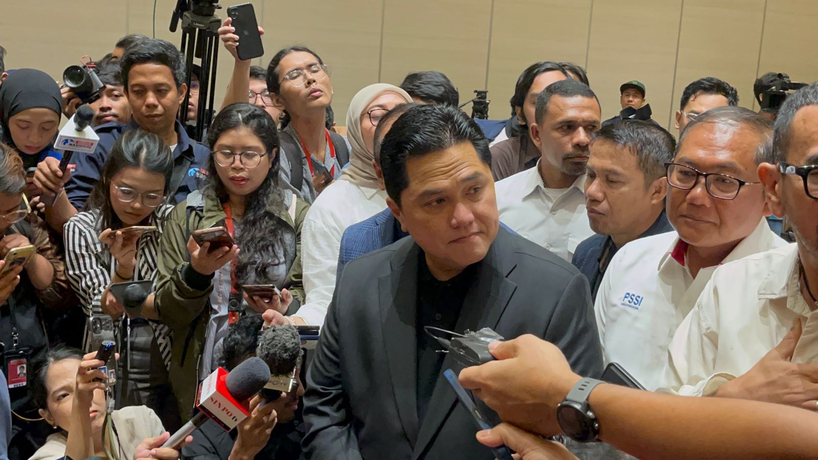 Ketua Umum PSSI Erick Thohir. (BeritaNasional/Harits Tryan).