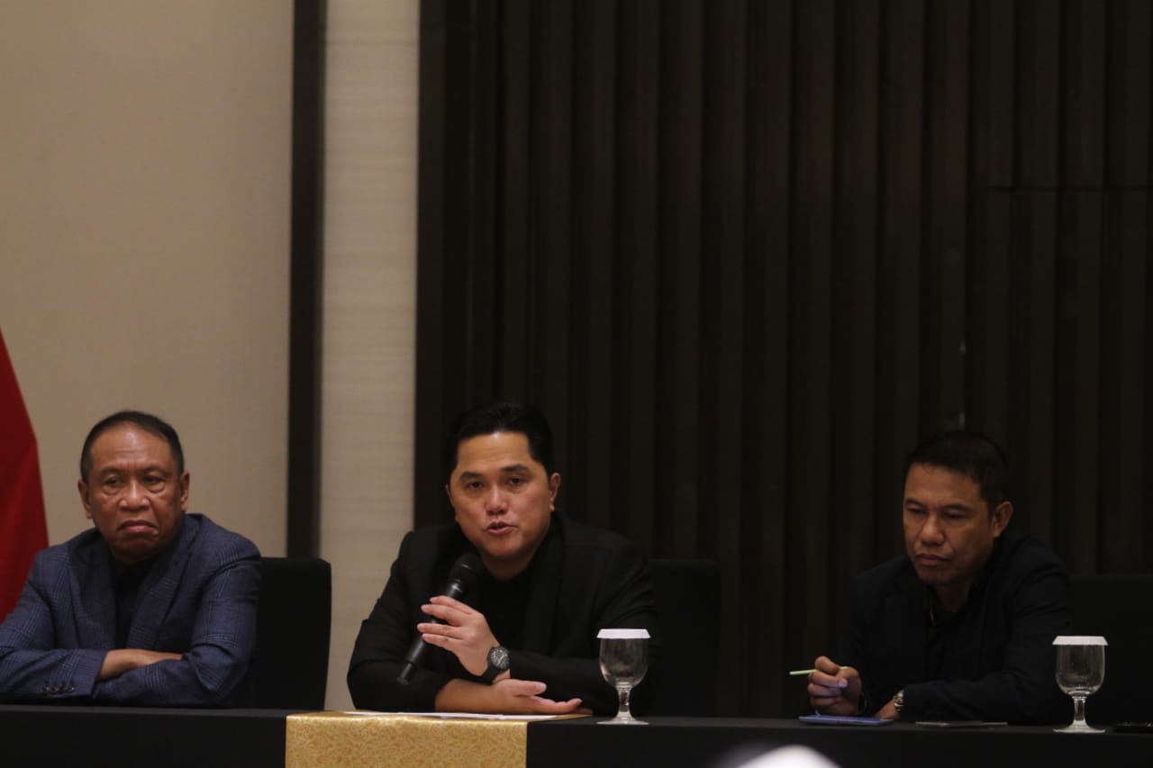 Ketua Umum PSSI Erick Thohir. (BeritaNasional/Oke Atmaja).