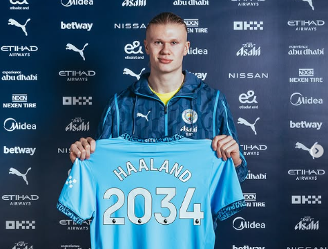 Penyerang Manchester City, Erling Haaland. (Foto/Instagram)