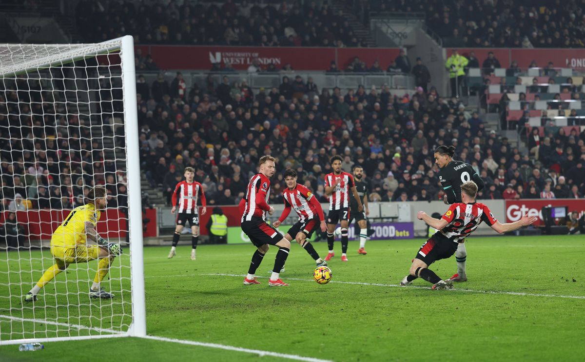 Pertandingan Brentford vs Liverpool. (Foto/premier league).