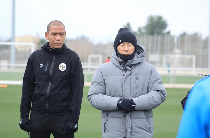 Shin Tae-yong bersama Nova Arianto. (Foto/Instagram/novarianto30)