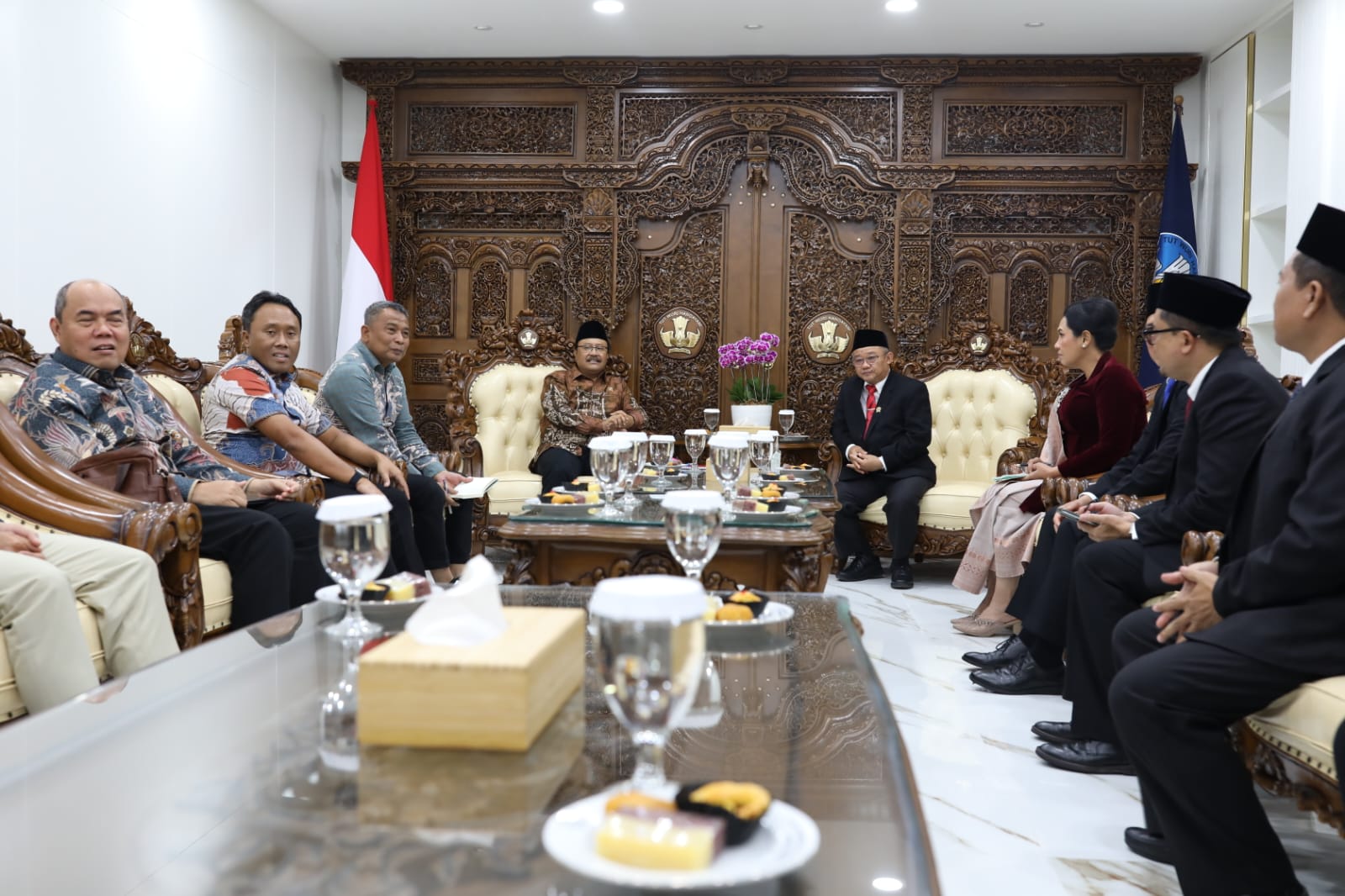 Kemensos Ajak Kemendikdasmen Kolaborasi untuk Bangun Sekolah Rakyat. (Foto/Kemensos).