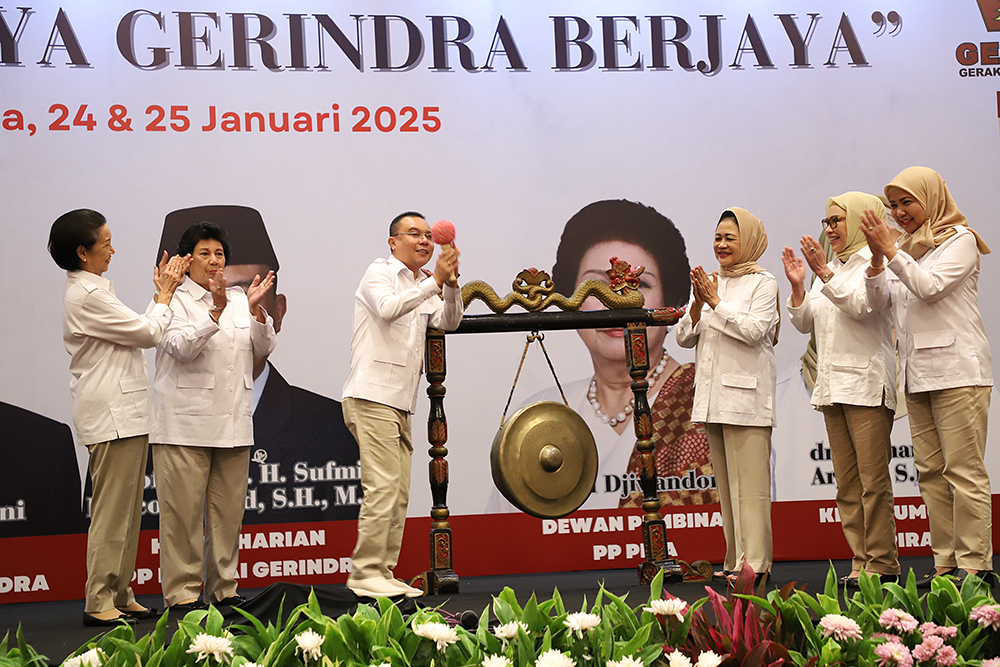 Rapimnas PIRA 2025 usung tema "PIRA Berdaya Gerindra Berjaya". (BeritaNasional/Elvis Sendouw)