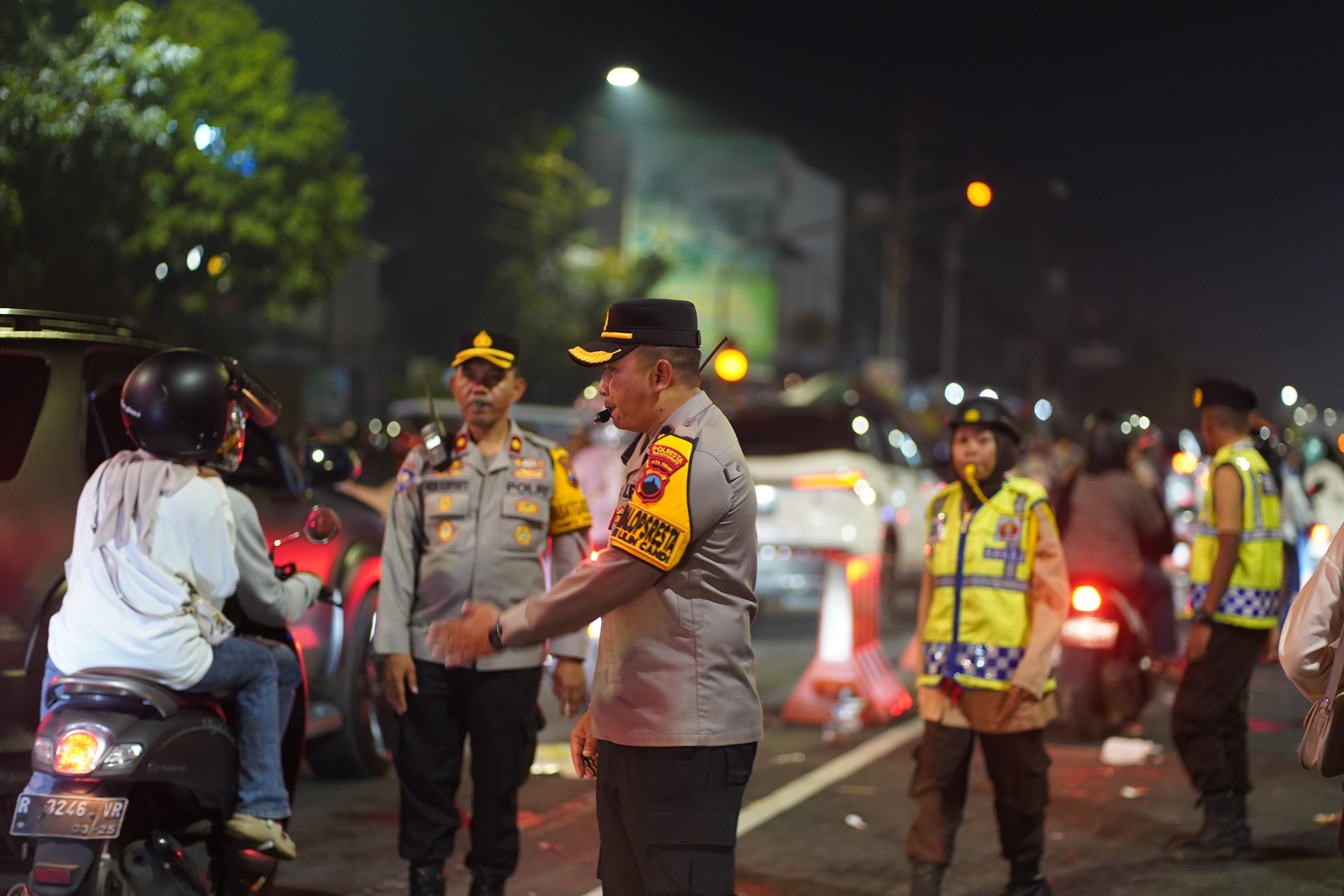 ajaran Polda Jawa Tengah memastikan seluruh rangkaian perayaan Tahun Baru 2025 berlangsung aman dan terkendal. (Foto/Febry).