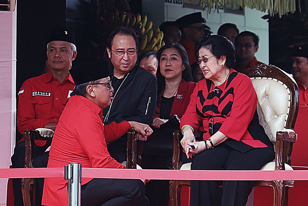 Ketua Umum PDIP Megawati Soekarnoputri. (BeritaNasional/Elvis Sendouw)