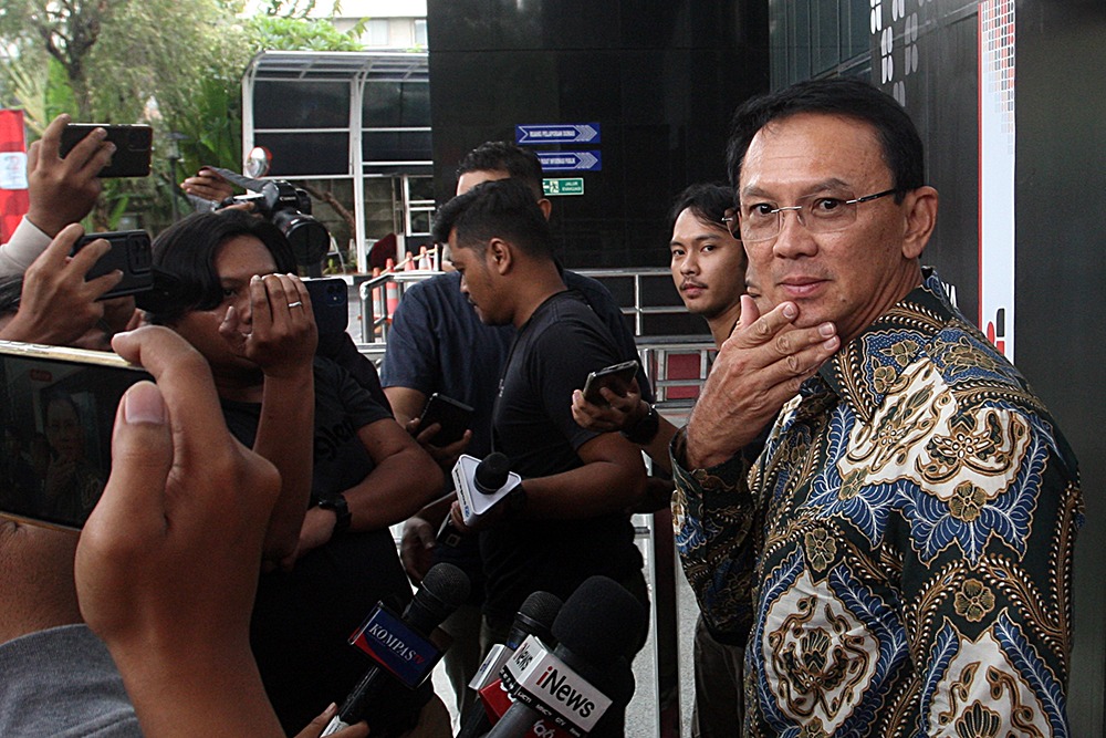 Mantan Komisaris Utama Pertamina Basuki Tjahja Purnama (BeritaNasional/Elvis)