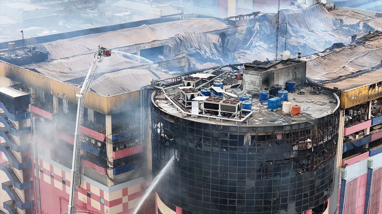 Glodok Plaza terbakar (BeritaNasional/Oke Atmaja)