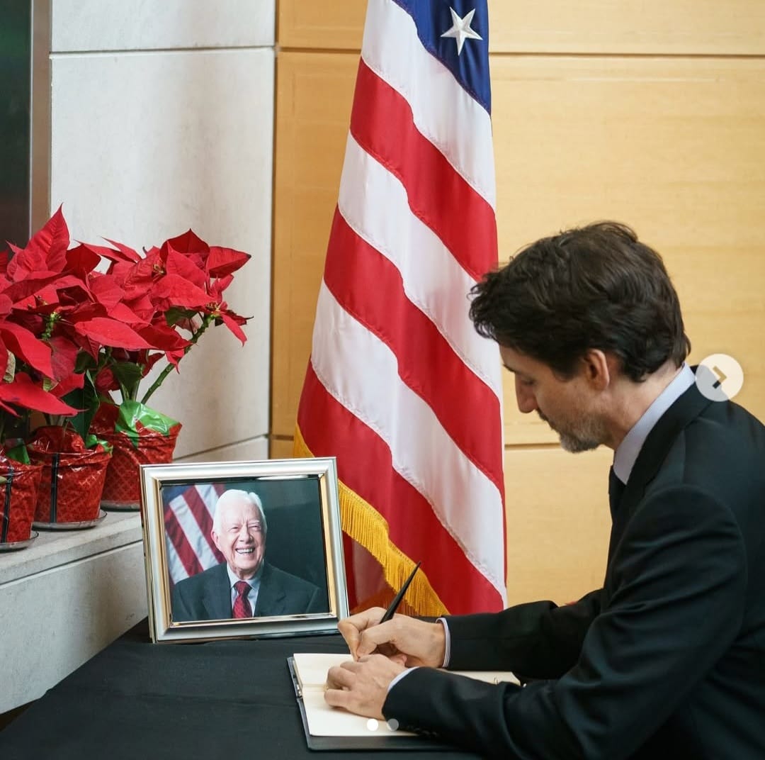 PN Kanada Justin Trudeau saat tanda tangani pengunduran dirinya (BeritaNasional/Instagram)