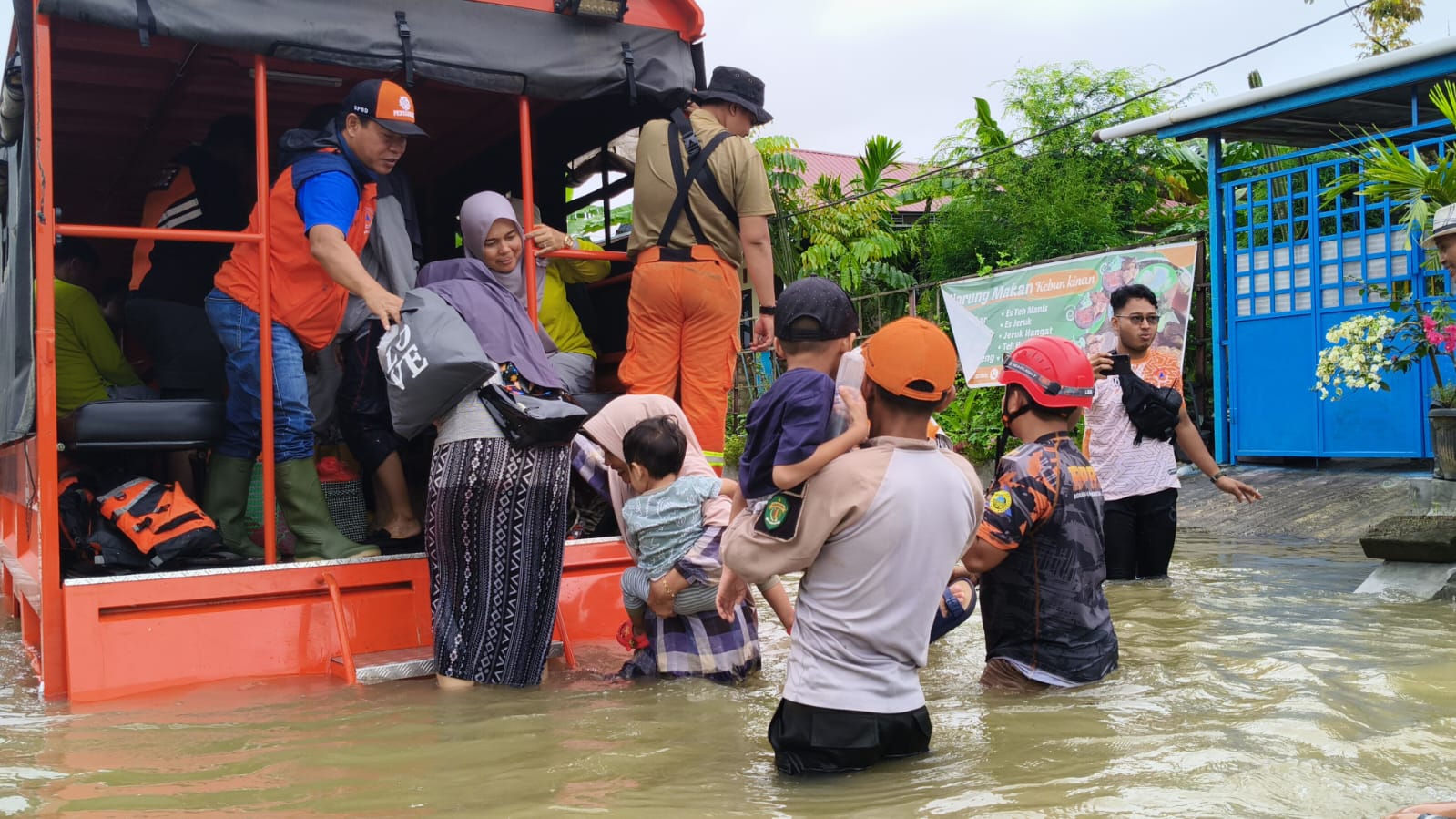 Lokasi terdampak banjir di Kota SamariKalimantan Timur (BeritaNasional/BNPD Samarinda)