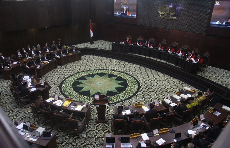 Suasana sidang MK. (Beritanasional.com/Oke Atmadja)