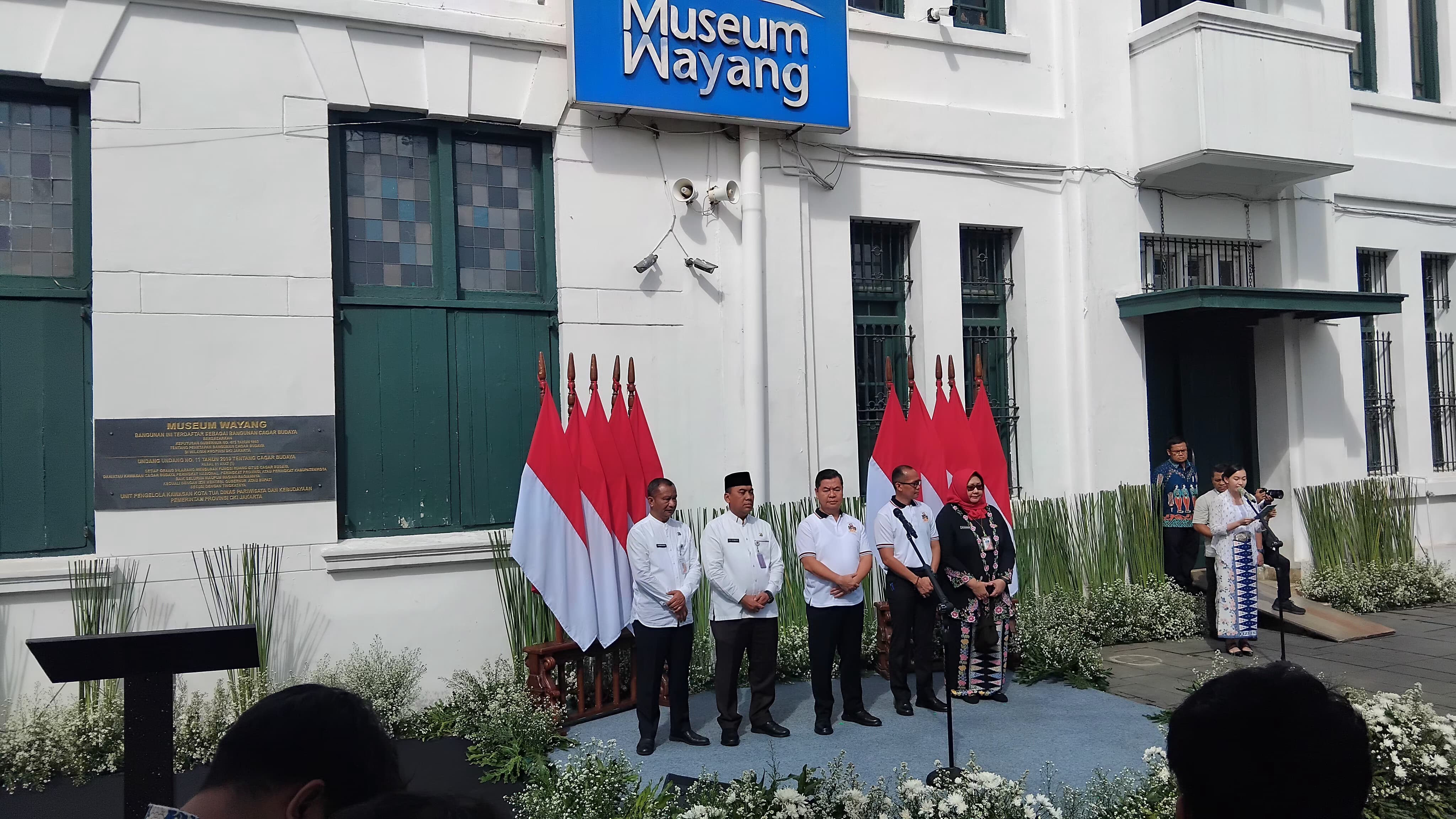 Plt Gubernur DKI Jakarta Teguh Setyabudi resmikan Museum Wayang (BeritaNasional/Lydia)