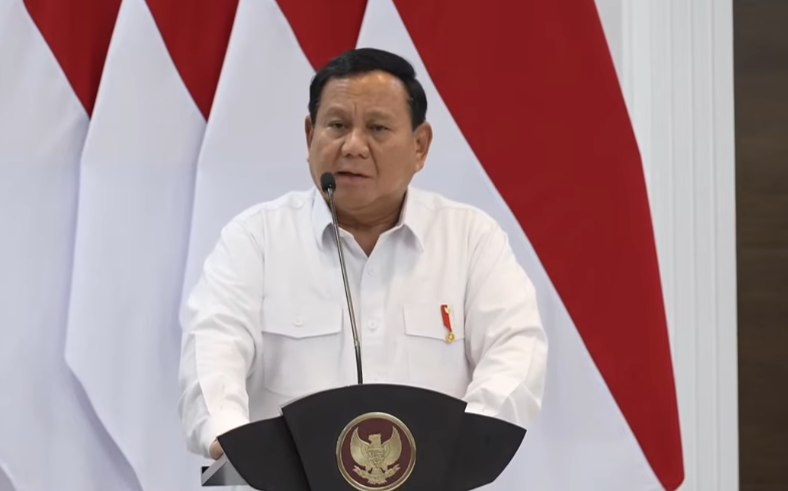 Presiden Prabowo Subianto. (Foto/Tangkapan Layar)