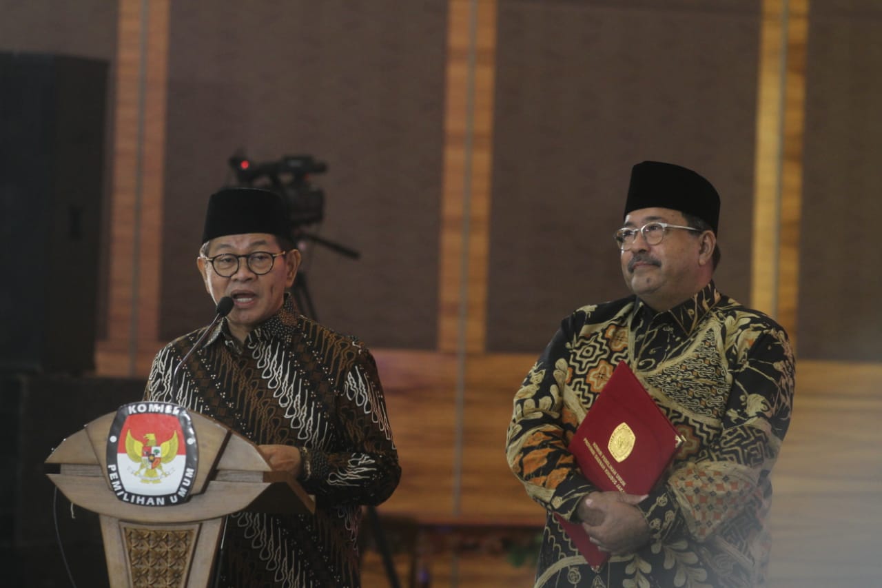 Pramono Anung dan Rano Karno, Gubernur dan Wakil Gubernur Daerah Khusus Jakarta. (BeritaNasional/Oke Atmaja)