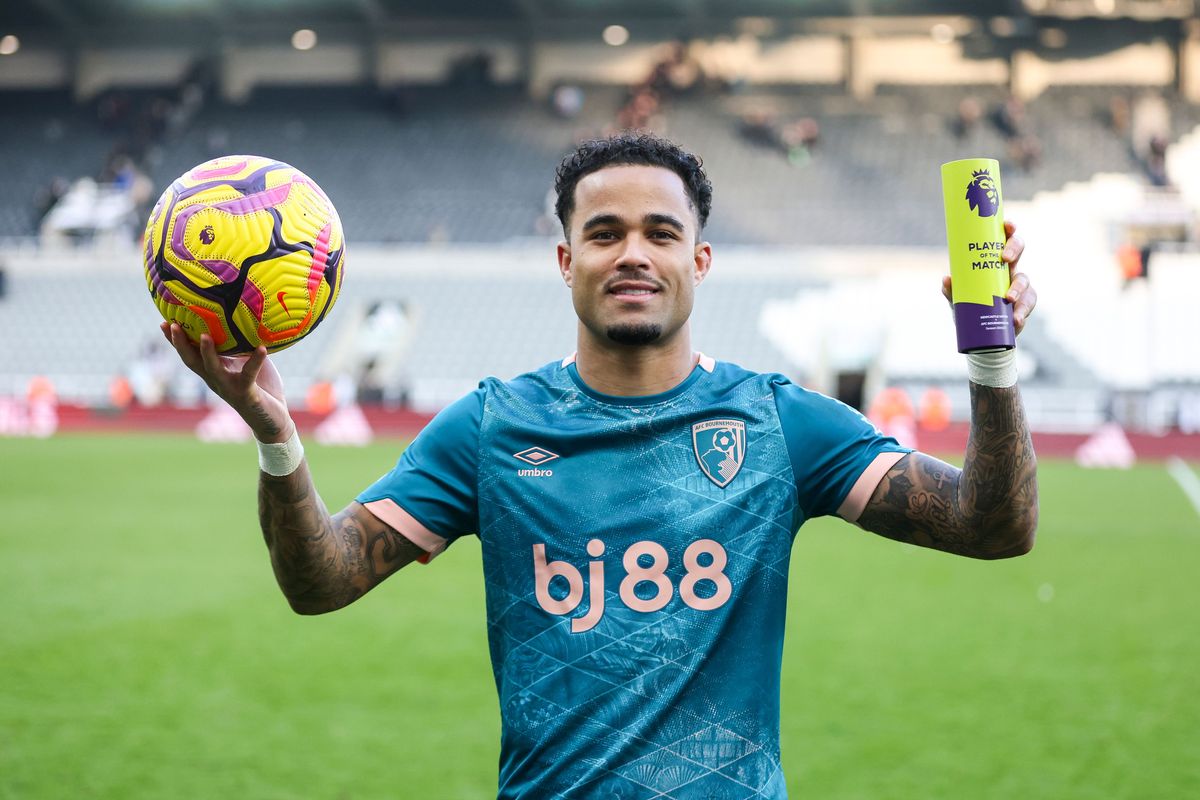 Pemain Bournemouth Justin Kluivert. (Foto/Premier League).