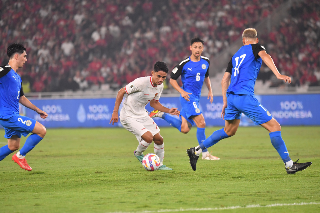 Pemain Timnas Indonesia Marselino Ferdinan. (Foto/PSSI).