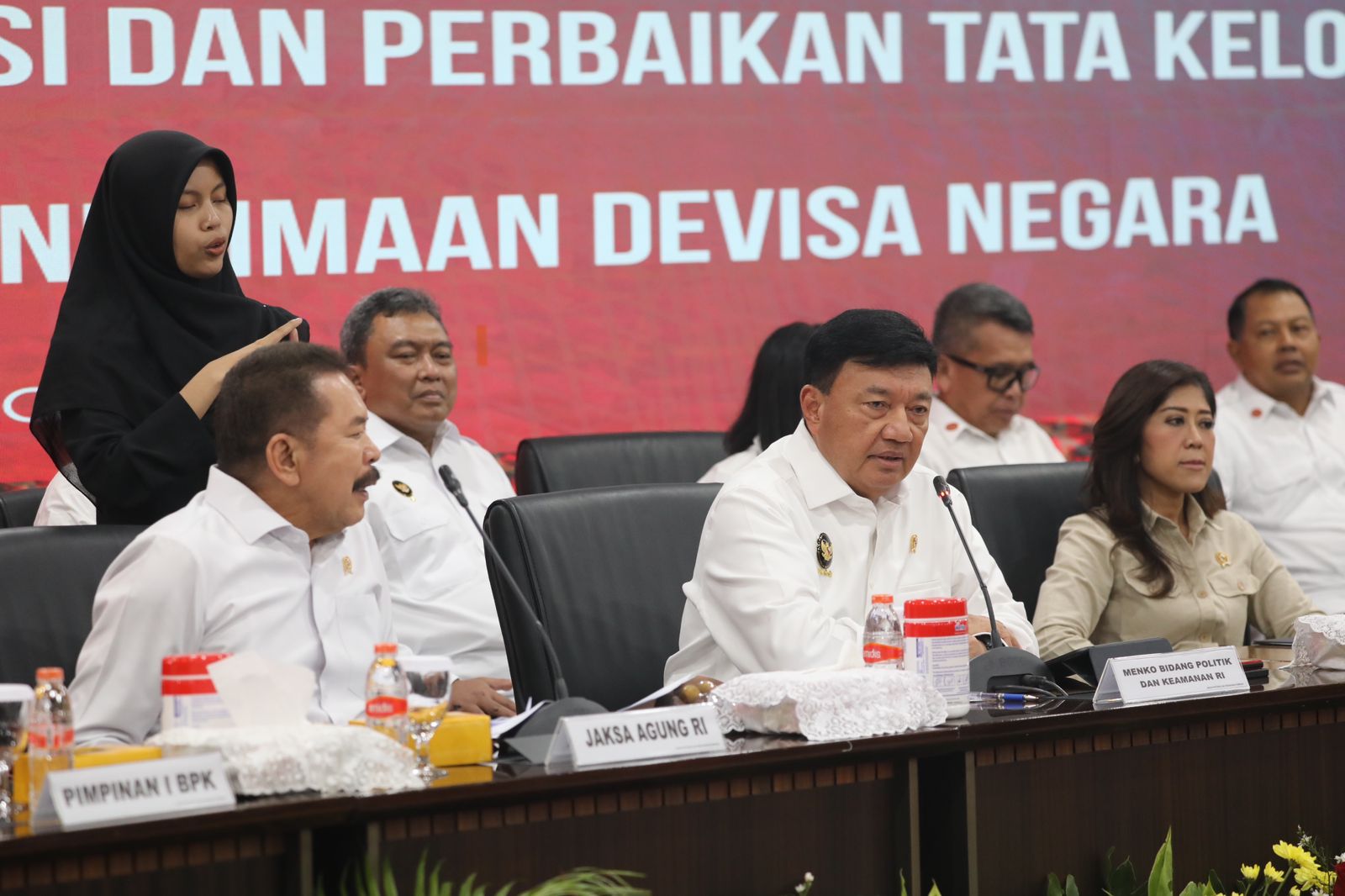 Rilis Menkopolkam Budi Gunawan (BeritaNasional/Bachtiarudin Alam)