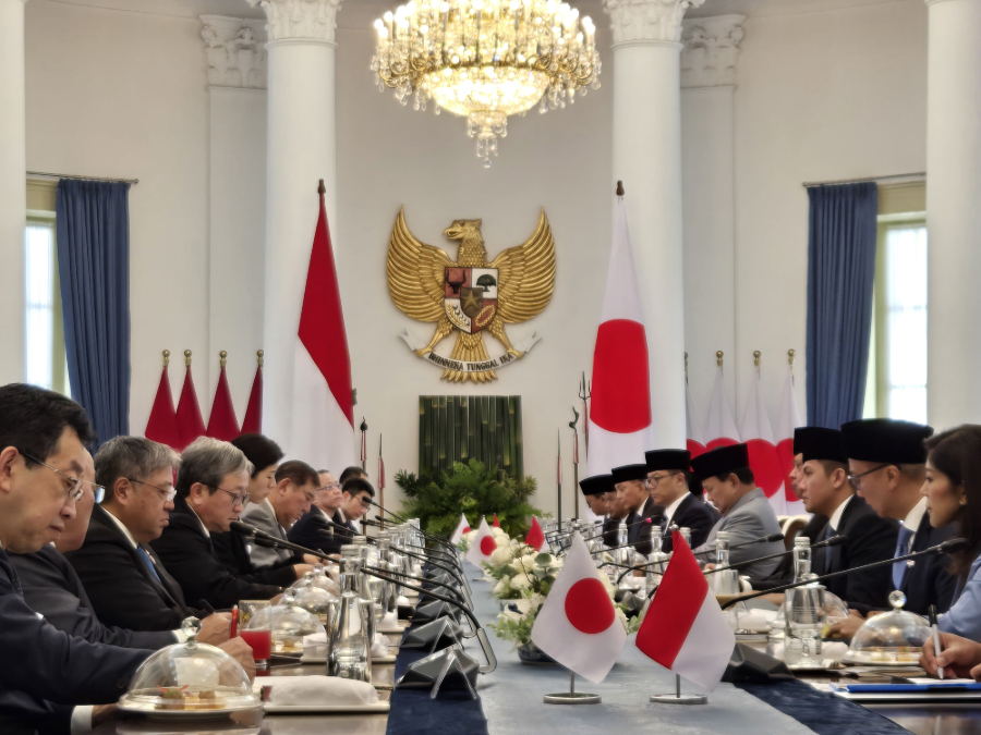 Momen pertemuan Presiden Prabowo Subianto dan Perdana Menteri Jepang, Shigeru Ishiba. (Foto/Doc. Setkab)