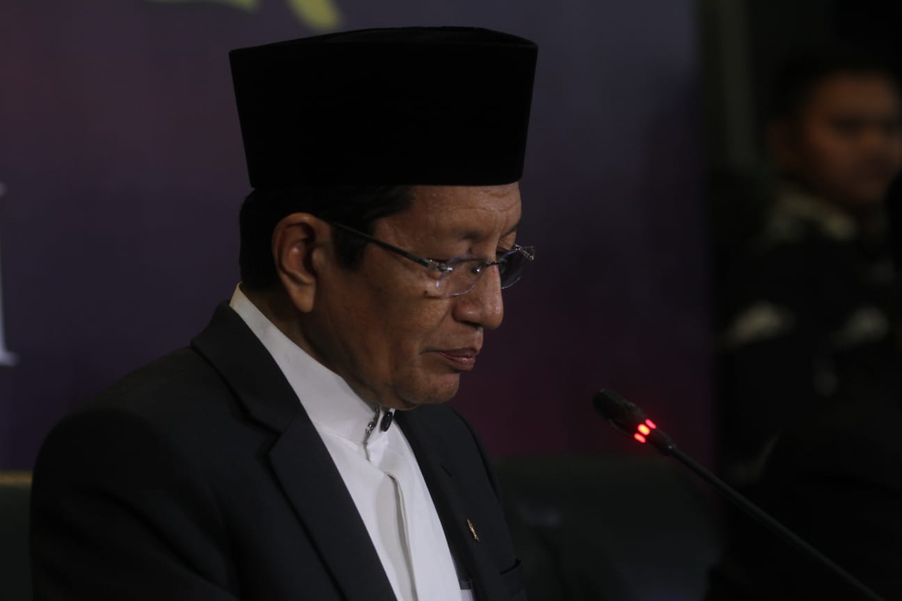 Menteri Agama (Menag) Nasaruddin Umar. (BeritaNasional/Oke Atmaja).