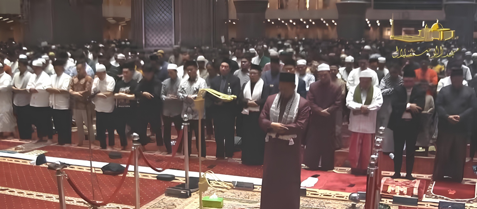 Suasana Salat Tarawih Perdana di Masjid Istiqlal. (Foto/istimewa).