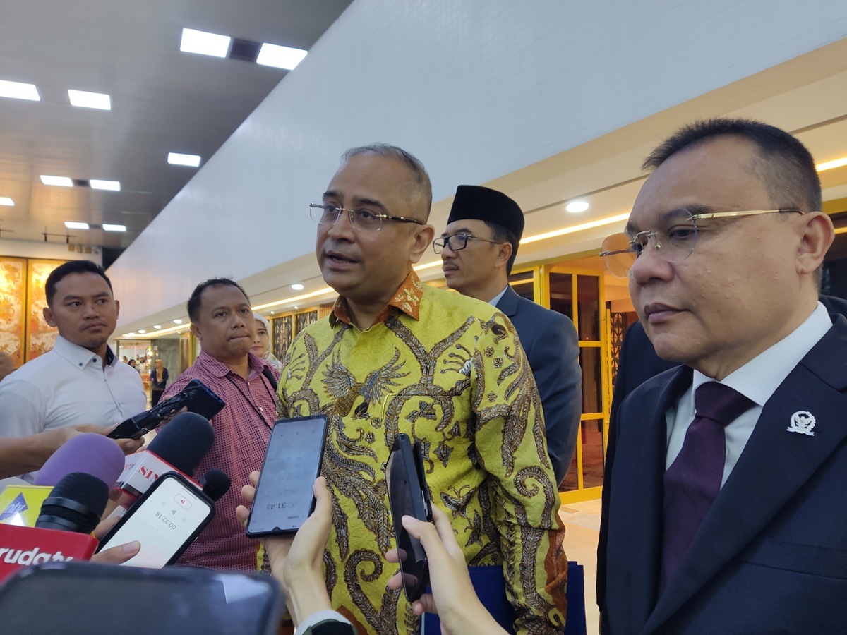 Wakil Ketua DPR RI Sufmi Dasco Ahmad menggelar pertemuan dengan Duta Besar India untuk Indonesia, Sandeep Chakravorty. (BeritaNasional/Ahda).