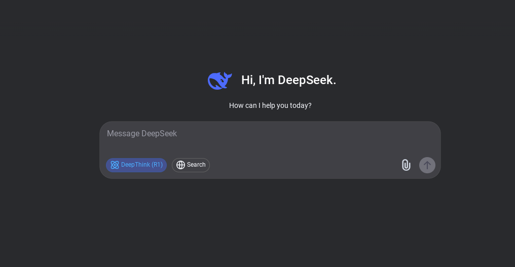 Platform DeepSeek. (foto/Tangkapan Layar)