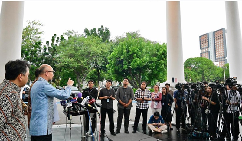 Presiden Prabowo menerima kunjungan jajaran DEN (Foto/BPMI)