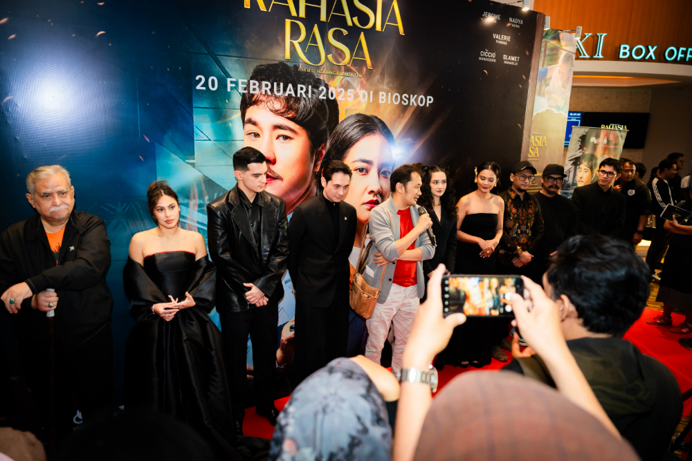 Acara Red Carpet film Rahasia Rasa di XXI Epicentrum. (Foto/Istimewa)