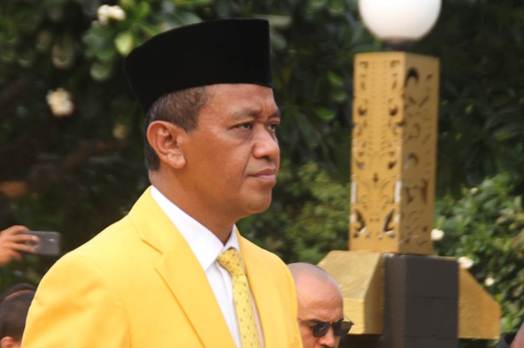 Ketum Golkar dan Menteri ESDM Bahlil Lahadalia. (BeritaNasional/Oke Atmaja).