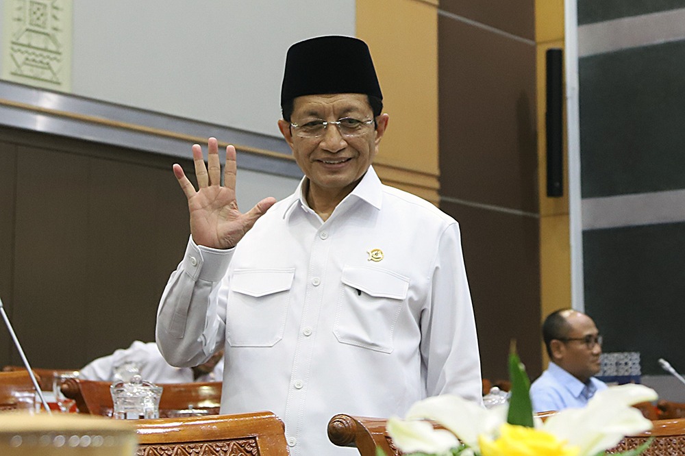 Menag sekaligus Imam Besar Masjid Istiqlal Nasaruddin Umar. (BeritaNasional/Elvis Sendouw)