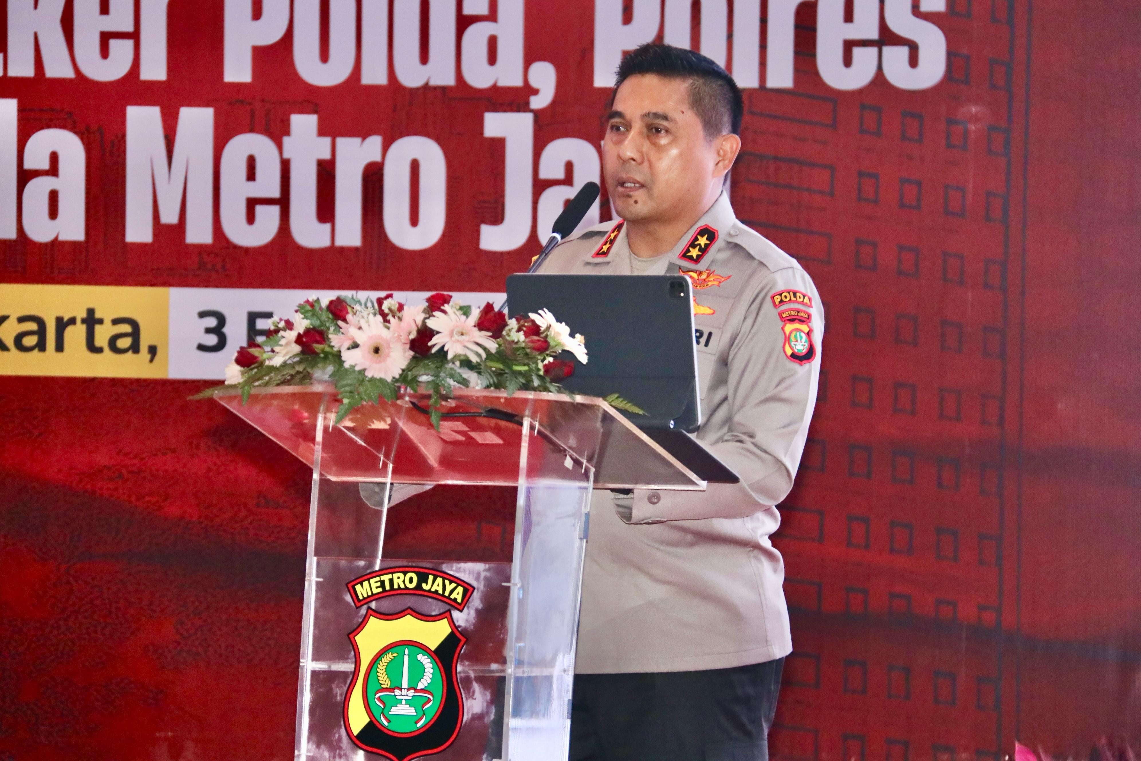 Kapolda Metro Jaya Irjen Pol Karyoto saat memberikan pidato. (BeritaNasional/Bachtiarudin)