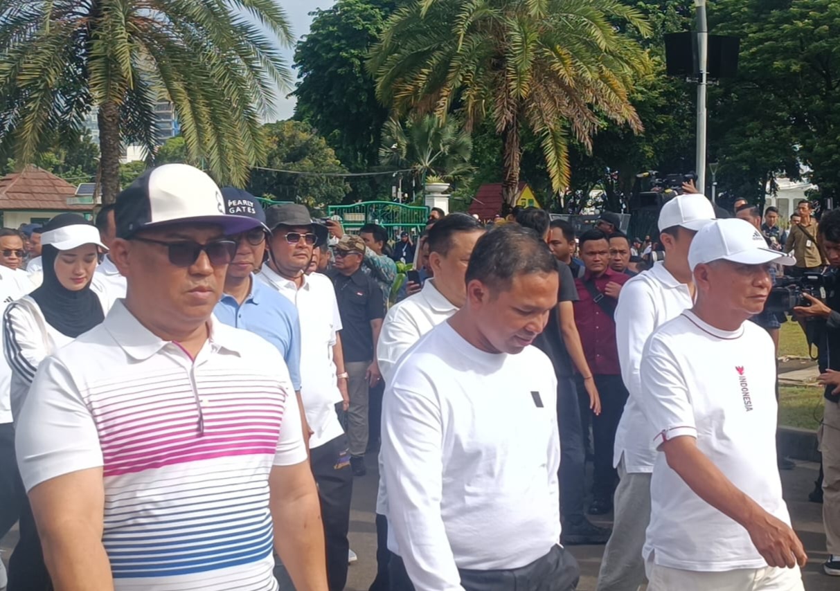 Kepala Daerah Jalani Gladi Kotor Latihan Baris Berbaris di Monas Pagi. (Foto/Istimewa).