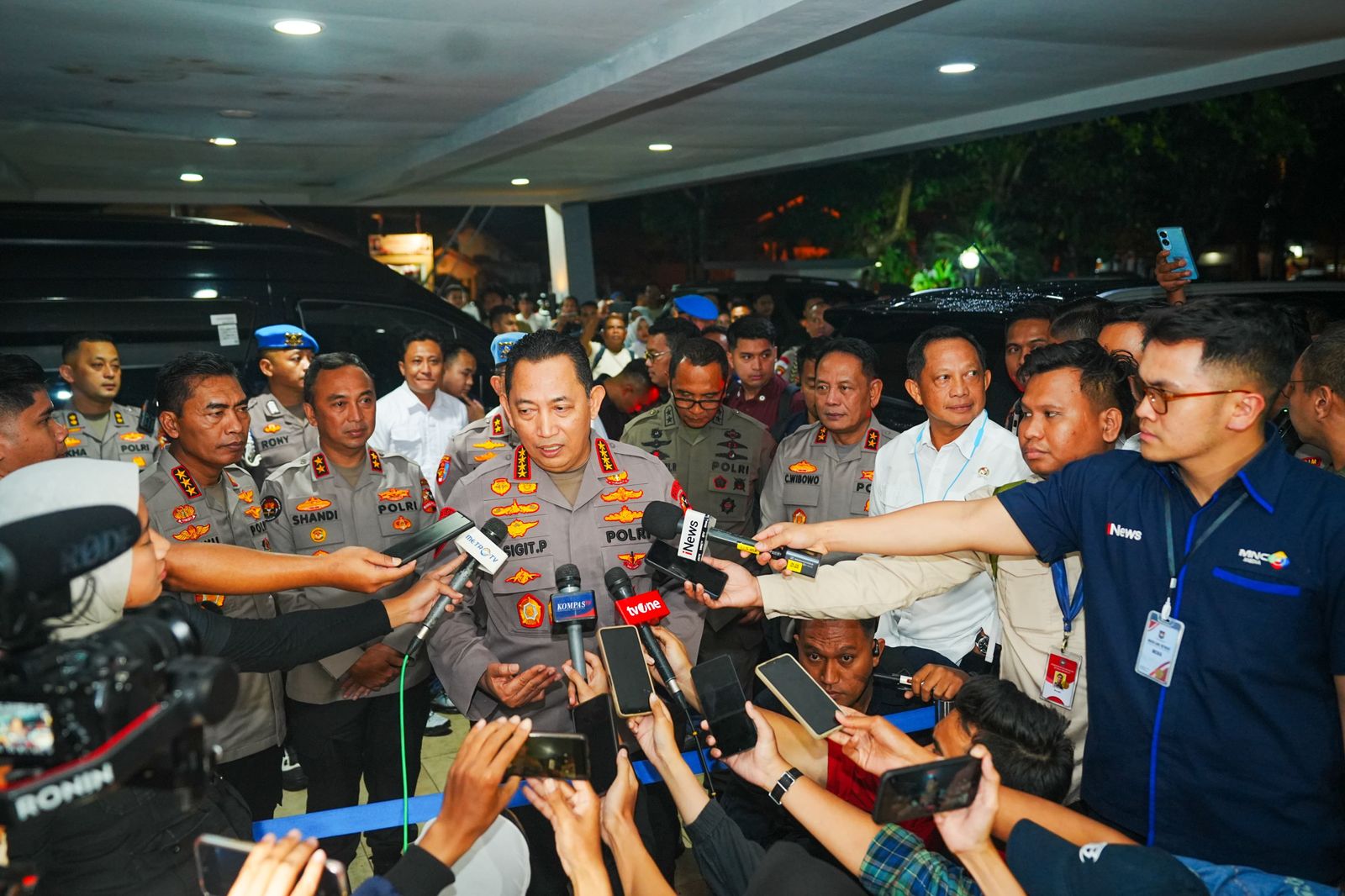 Kapolri Tegaskan TNI-Polri Tetap Solid Usai Insiden Penyerangan Mapolres Tarakan. (Foto/Istimewa).