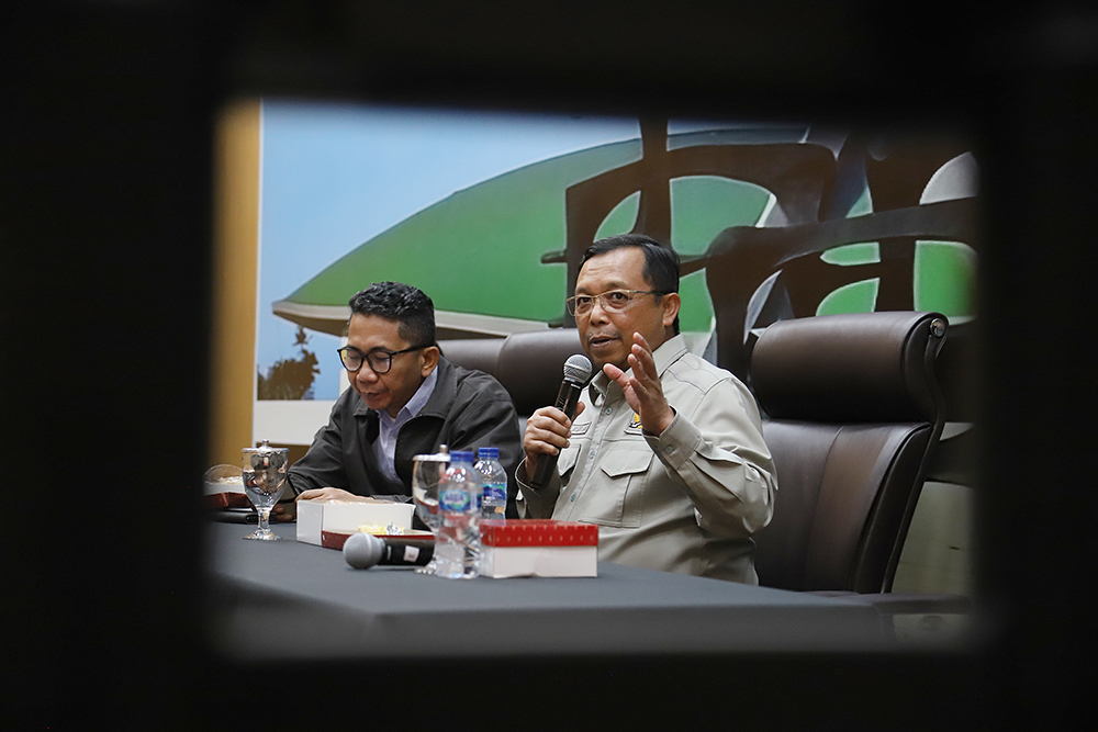 Diskusi KWP bersama DPR dengan tema “Antisipasi Lonjakan Harga Sembako Jelang Puasa”. (BeritaNasional/Elvis Sendouw)